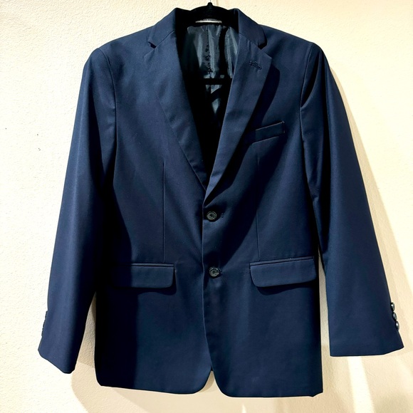 🚨MUST GO! Closet Edit! Make an OFFER!🚨 IZOD Navy Blazer 2 Buttons Size 16 REG - Picture 1 of 10